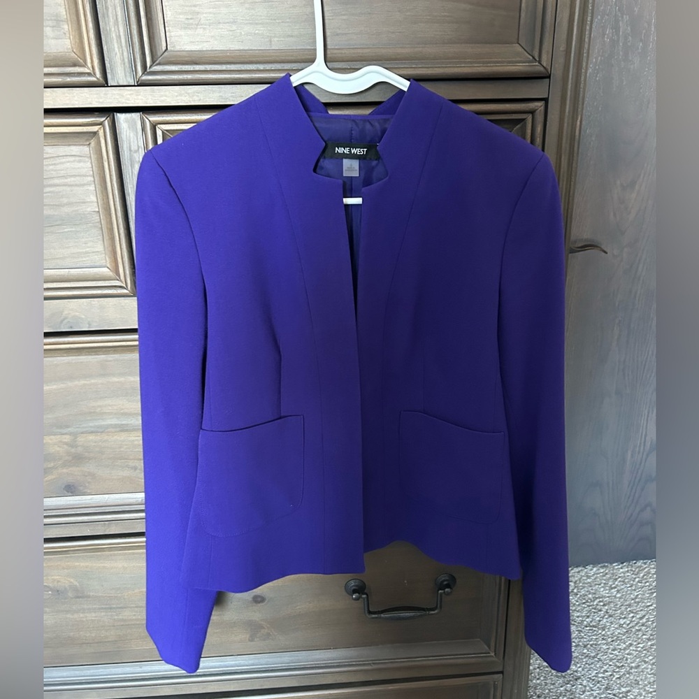 Nine West Dark Purple Blazer